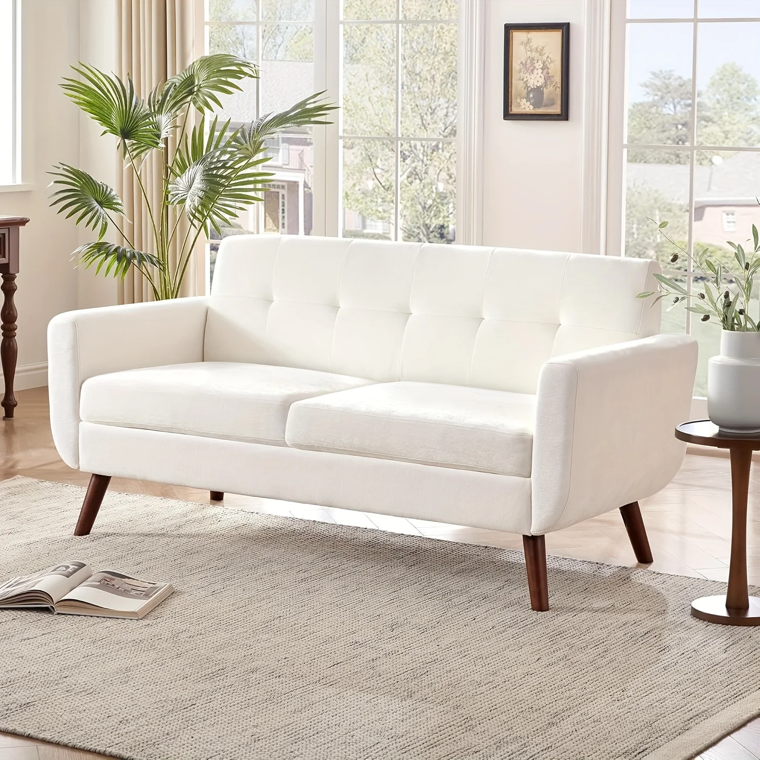 Small Upholstered Love Seat Furniture Tbfit 65\